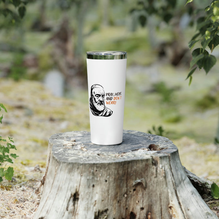 Padre Pio Copper Vacuum Insulated Tumbler
