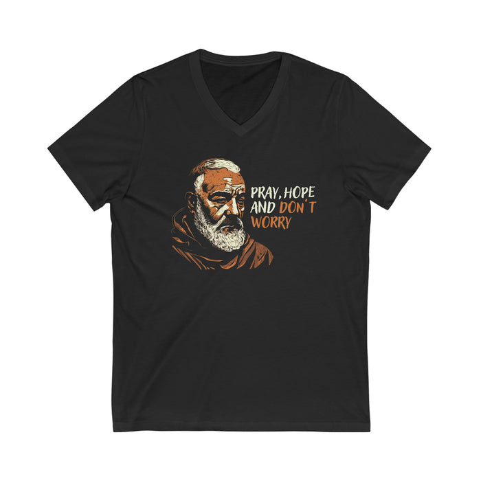 Padre Pio Unisex V-Neck