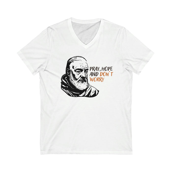 Padre Pio Unisex V-Neck