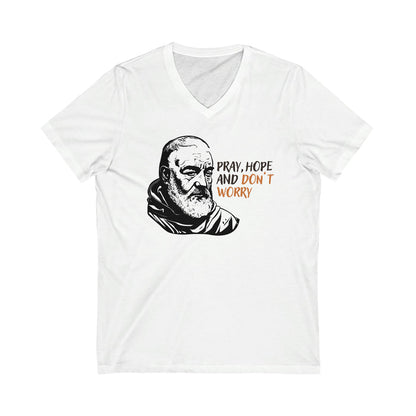 Padre Pio Unisex V-Neck