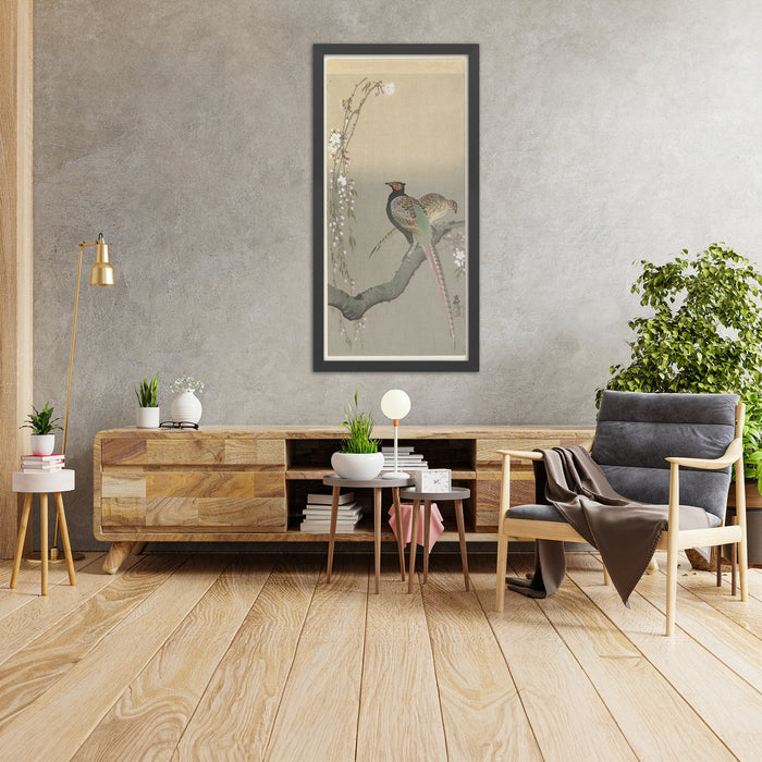 A framed image of