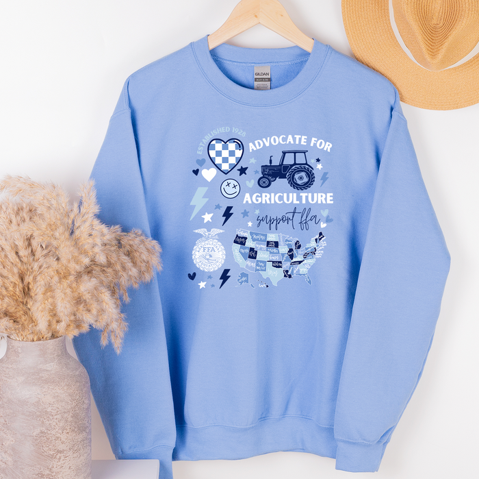 Patchwork Support FFA– Crewneck