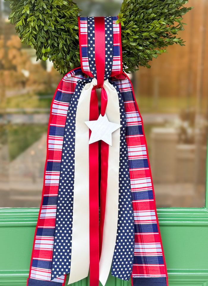 Patriotic Perfection Tea Leaf Wreath