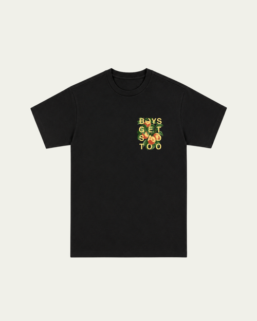 PEACHES BLACK TEE