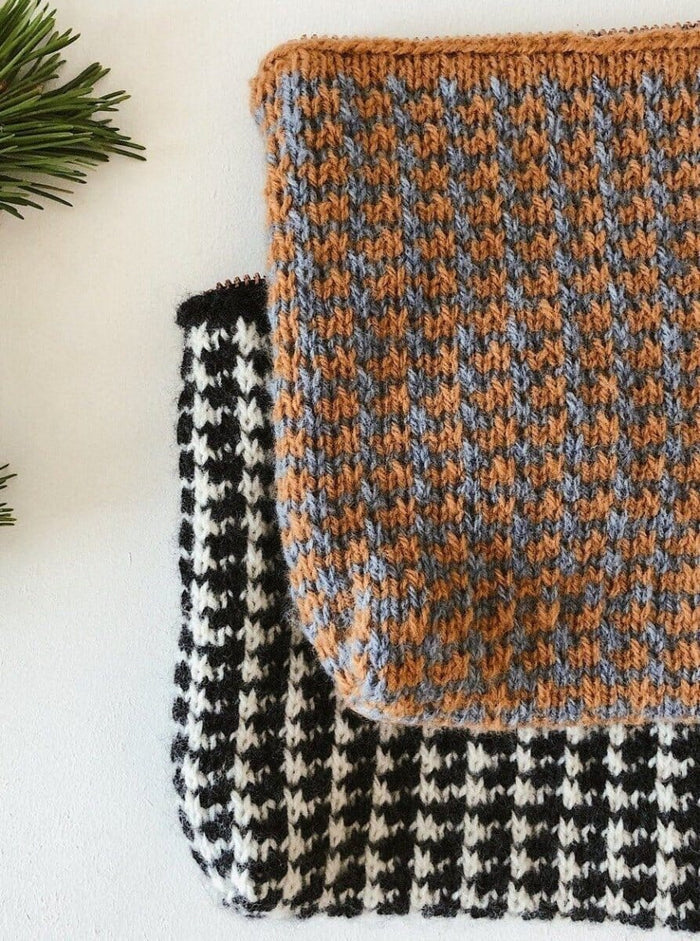 Advent 2019, Vævestrikket pepitapung, No 2 kit Strikkekit Önling - Katrine Hannibal