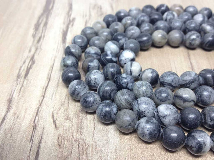 Picasso Jasper Gemstone Mala, 108 Prayer Bead Mala.