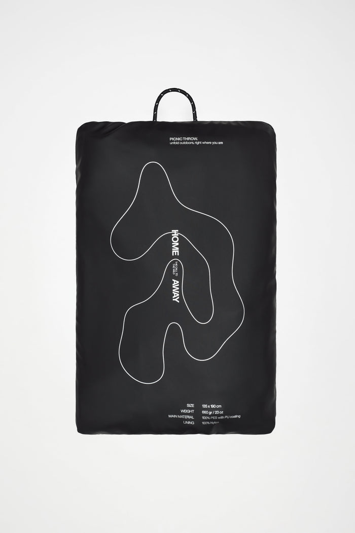 RAINS Picnic Blanket Black Picnic Blanket