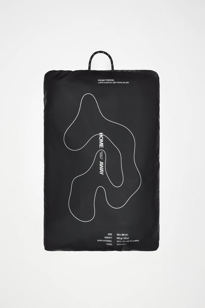 RAINS Picnic Blanket Black Picnic Blanket