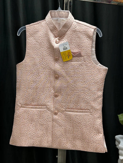 Pink half jacket for men by Kurti Connection USA