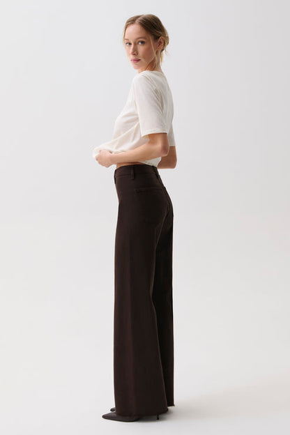 Pistola Penny High Rise Wide Leg in Mocha