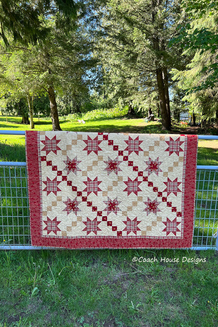 Plaid Stars Quilt Pattern