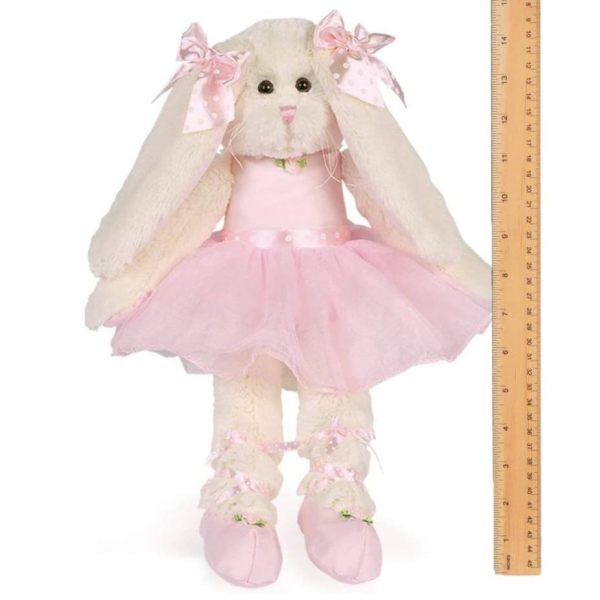 Lil' Bunny Tutu Plush Stuffed Animal Ballerina Bunny Measuring Vertically