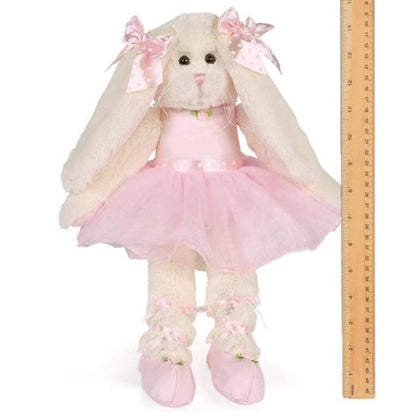 Lil' Bunny Tutu Plush Stuffed Animal Ballerina Bunny Measuring Vertically