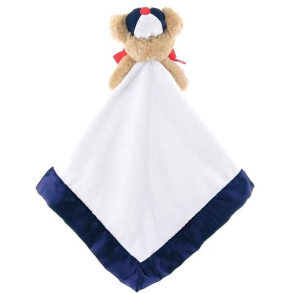 Plush Stuffed Animal Security Blanket Lil' Slugger Baseball Snuggler Back