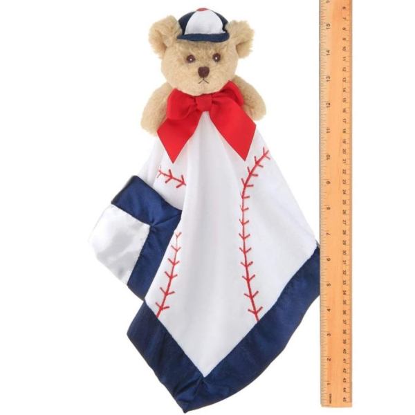 Plush Stuffed Animal Security Blanket Lil' Slugger Baseball Snuggler Vertically