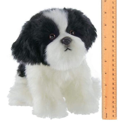 Plush Stuffed Havanese Puppy Dog Butch Measuring Vertical