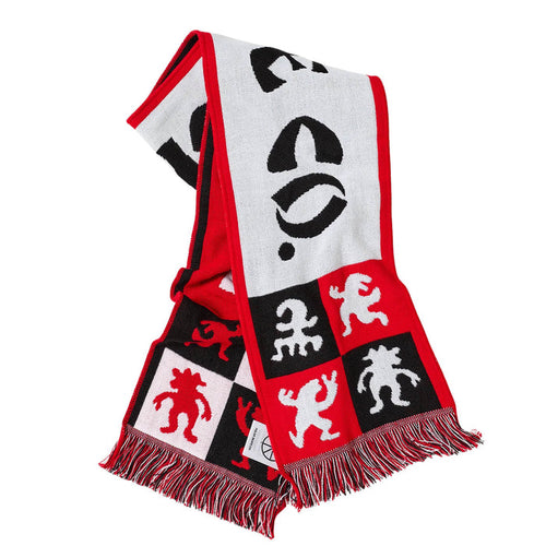 Polar Skate Co. Football Scarf Schal Checkers Red