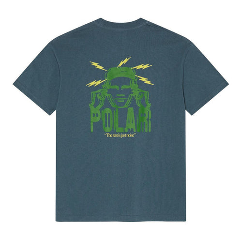 Polar Skate Co. Noise T-Shirt Light Grey Blue