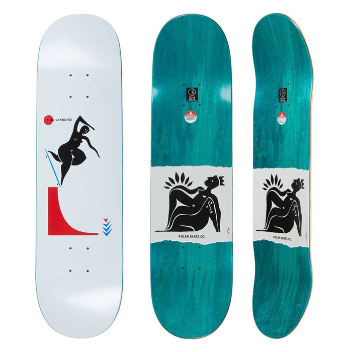 Polar Skate Co. Shin Sanbongi Backside Noseblunt White 8.375