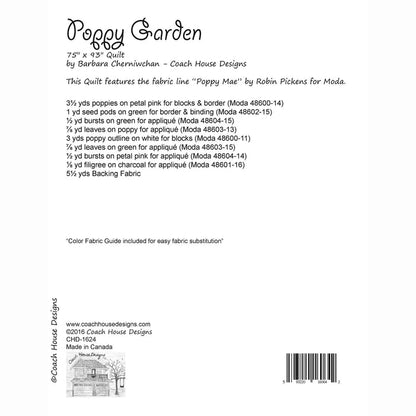 Poppy Garden Quilt Pattern