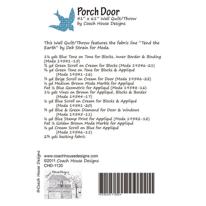 Porch Door Quilt Pattern