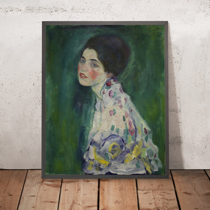 A framed image of