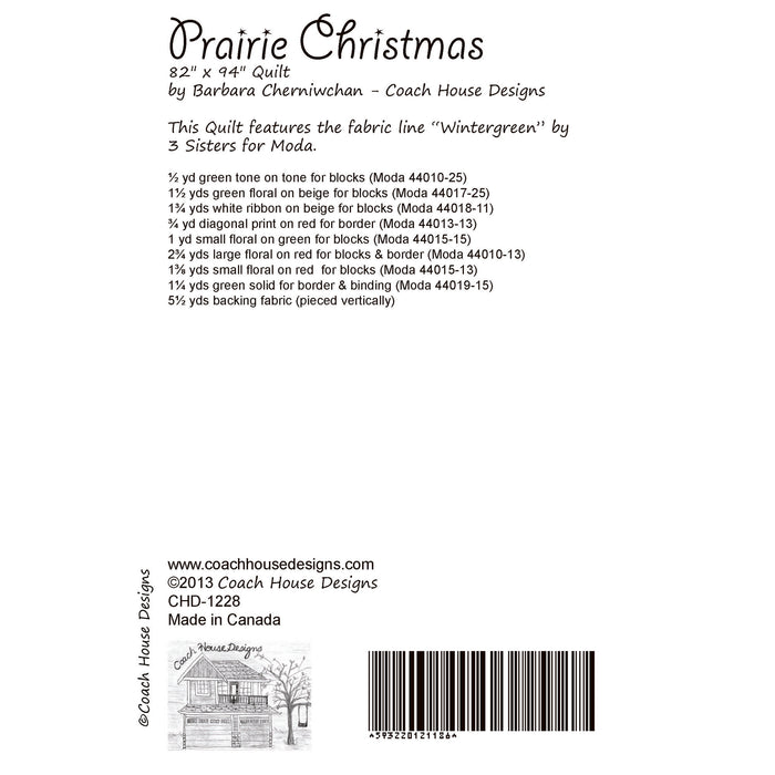 Prairie Christmas Quilt Pattern