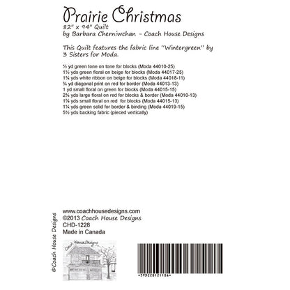 Prairie Christmas Quilt Pattern