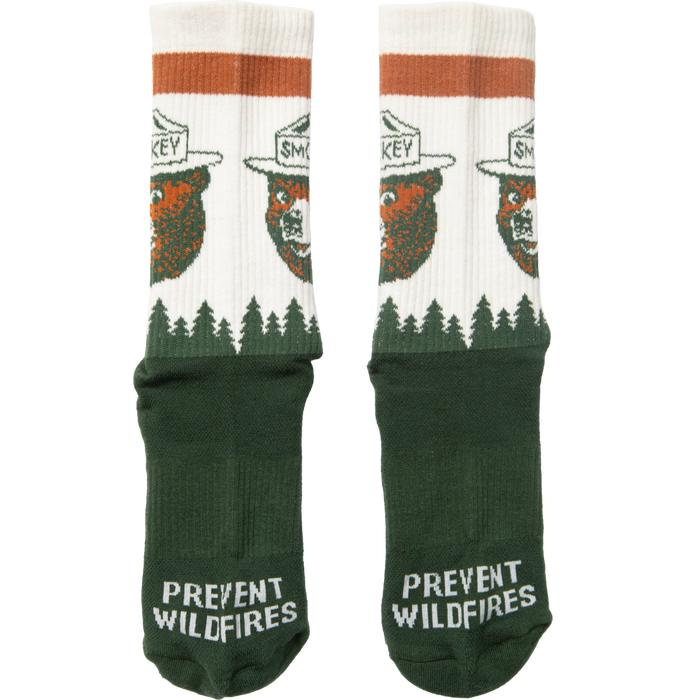 Prevent Wildfires Sock: Spruce / L/XL