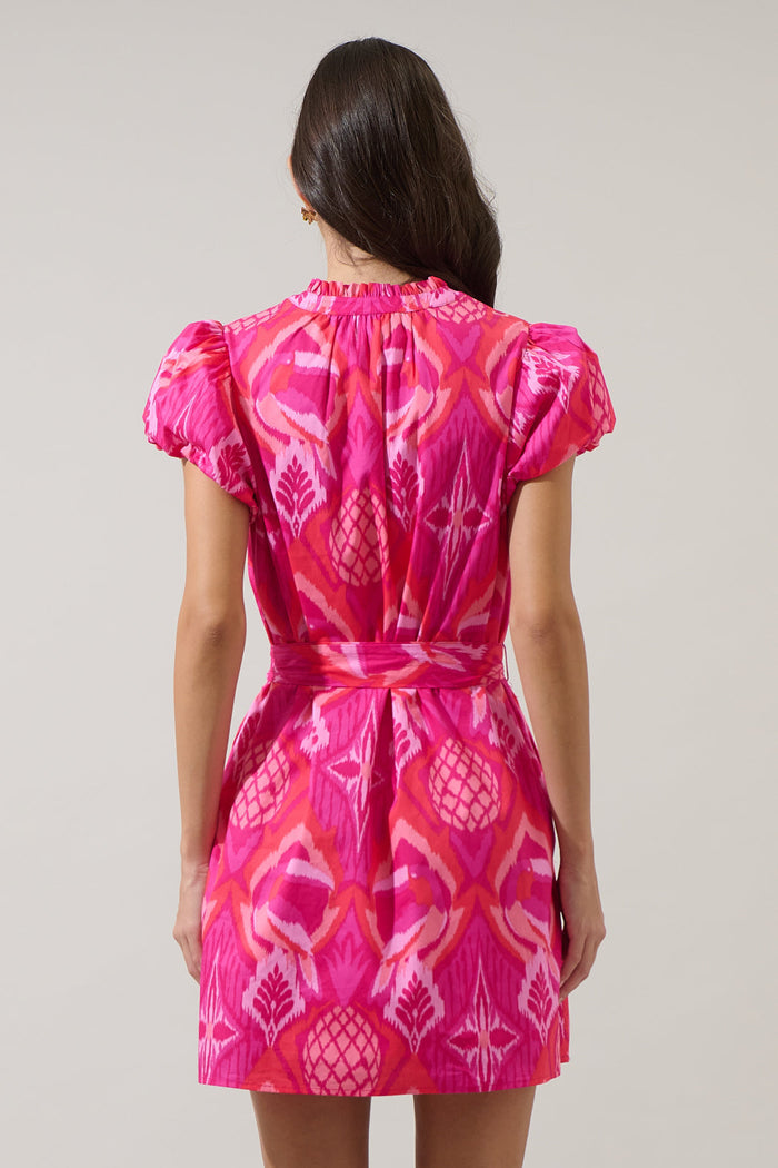 Prissa Ikat Orela Shift Mini Dress