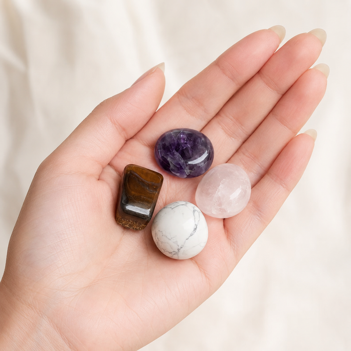 Promoting INNER PEACE Crystal Kit, Gemstone Tumble Kit, Inner Peace Crystal Gift Set
