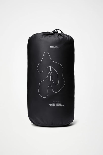 RAINS Puffer Blanket Black Picnic Blanket