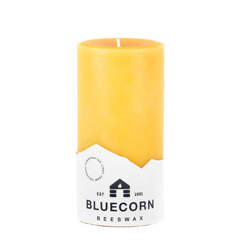 Pure Beeswax Pillar Candles – Handmade in USA: Raw / 3" x 6"