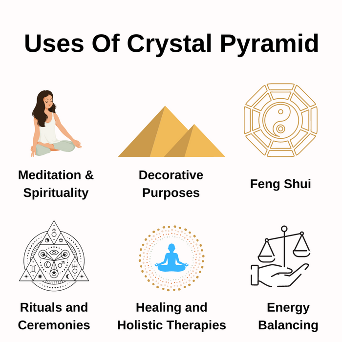 Pyrite Orgone Pyramid, Healing Crystal Gemstone Pyramid