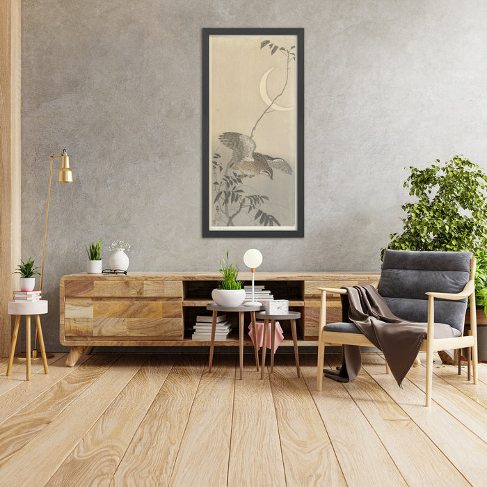 A framed image of