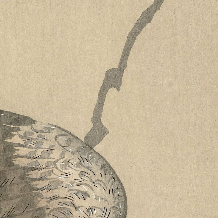 Quail at Sickle Moon by Ohara Koson, 1900