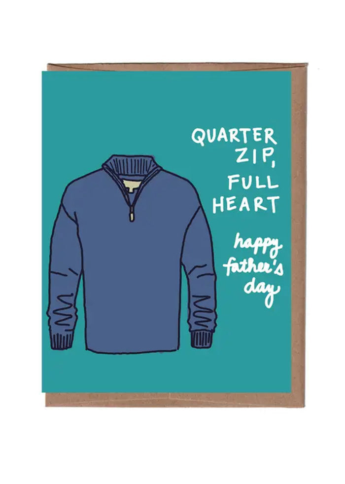 Quarter Zip Father's Day Card