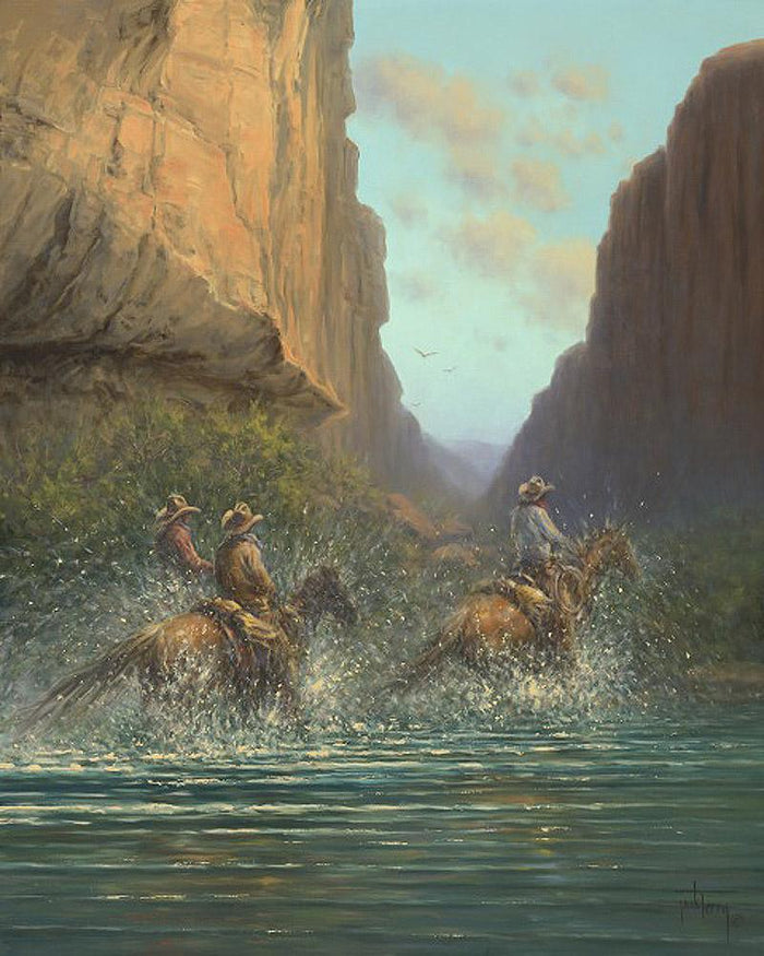 Race to the Other Side Art Prints by Jack Terry