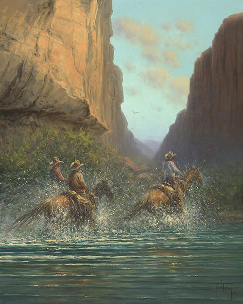 Race to the Other Side Art Prints by Jack Terry