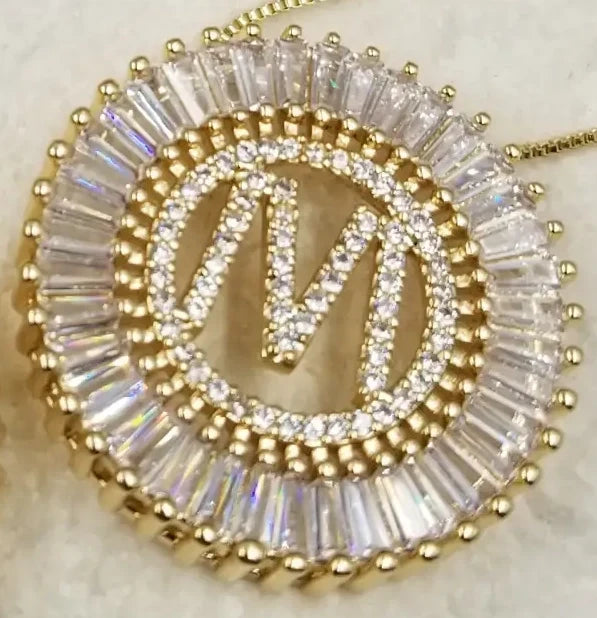 Radiant Gold Initial Necklace A - W-M-Cute-Trendy-Shop-Womens-Boutique-Clothing-Store