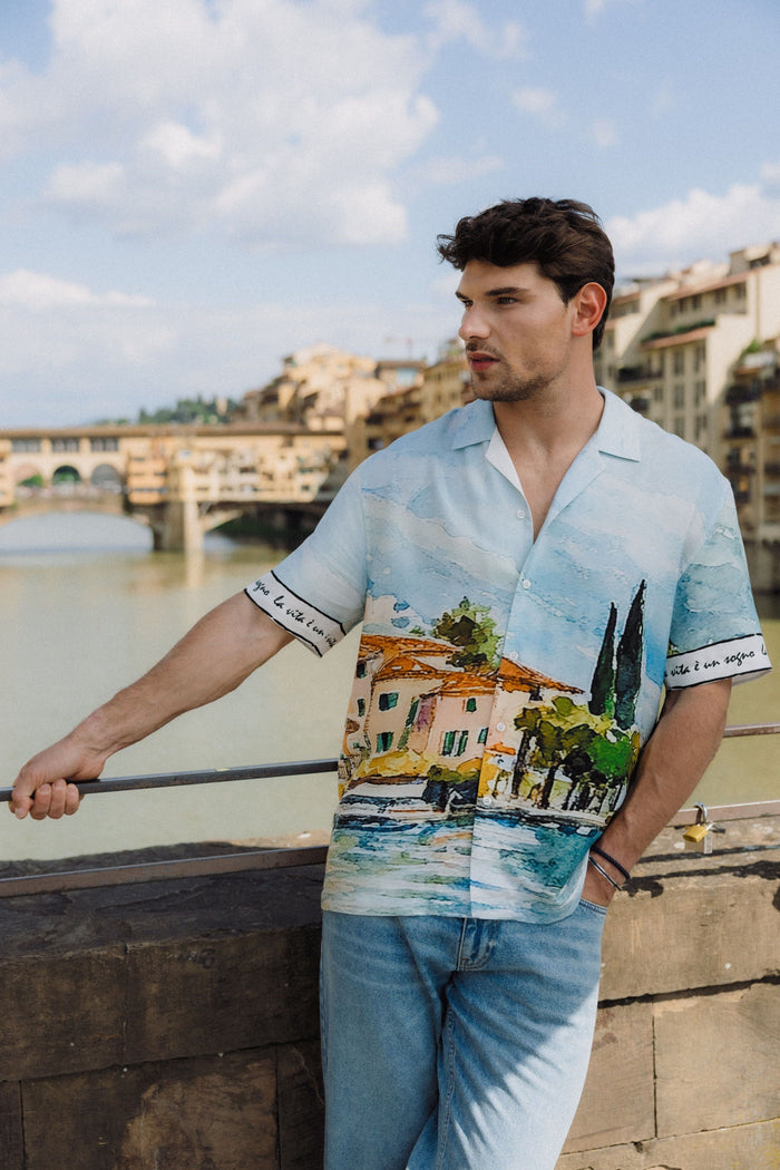 Urban Pioneers Male Raffaello SS Shirt SS SHIRT MULTICOLOUR