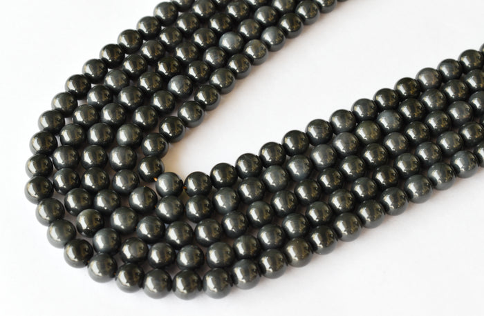 Rainbow Black Obsidian Beads, Natural Round Crystal Beads 4mm to 10mm