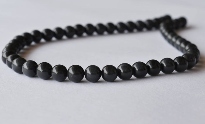 Rainbow Black Obsidian Beads, Natural Round Crystal Beads 4mm to 10mm
