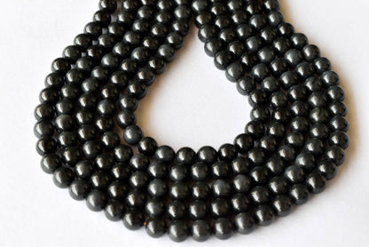 Rainbow Black Obsidian Beads, Natural Round Crystal Beads 4mm to 10mm
