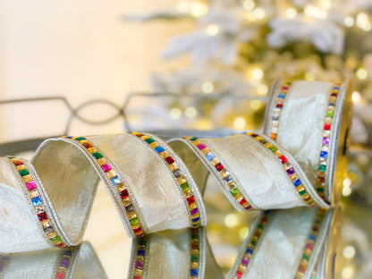 Rainbow Jewel Platinum Ribbon