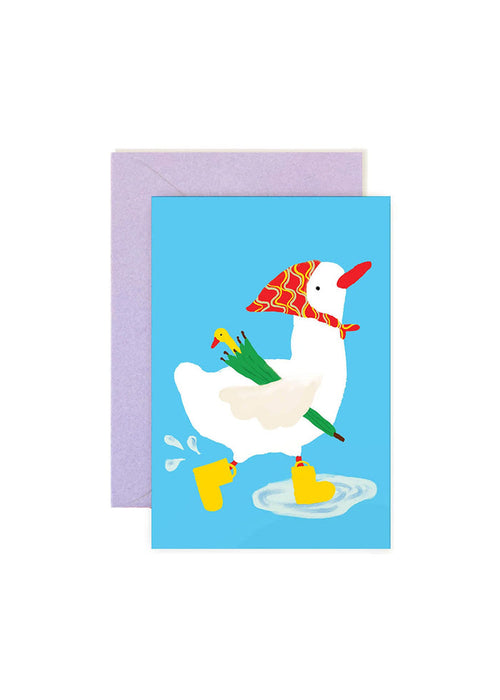 Rainy Duck Mini Card