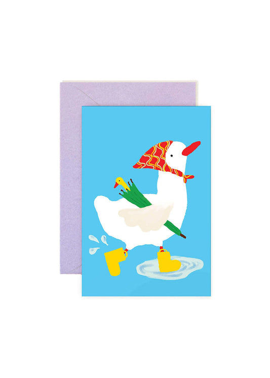Rainy Duck Mini Card