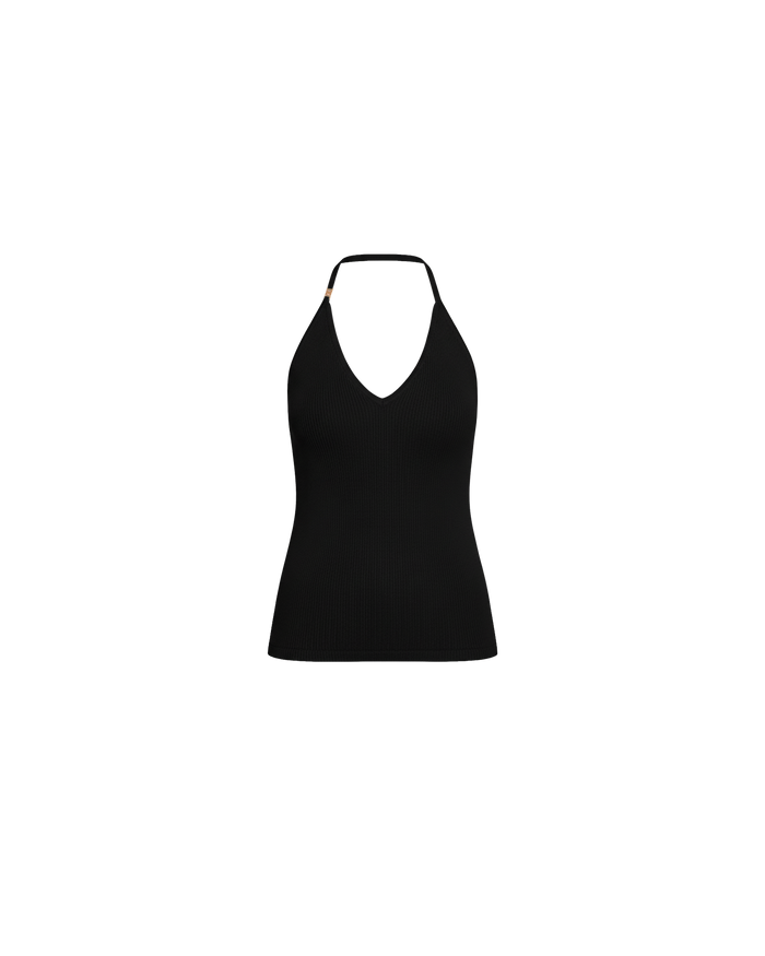RAMONA HALTER TANK BLACK