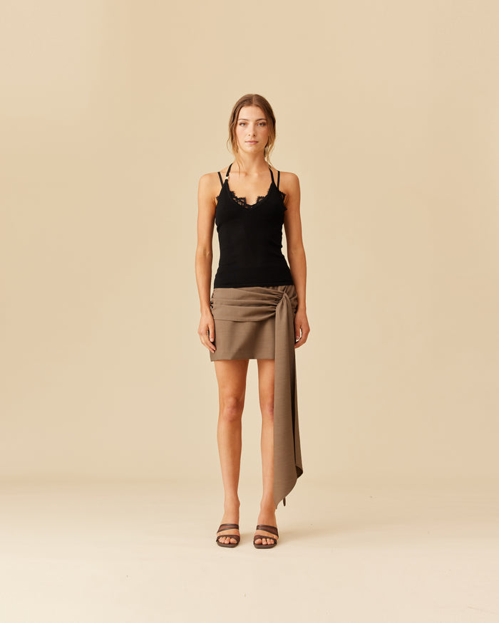 RAMONA HALTER TANK BLACK