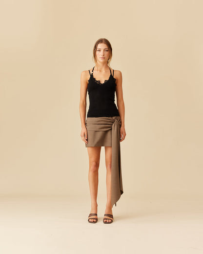 RAMONA HALTER TANK BLACK